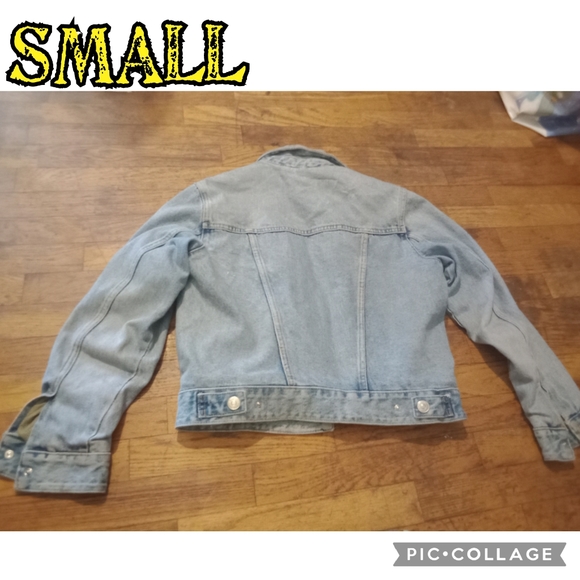 Zara denim jacket fleece lined small - Picture 2 of 3